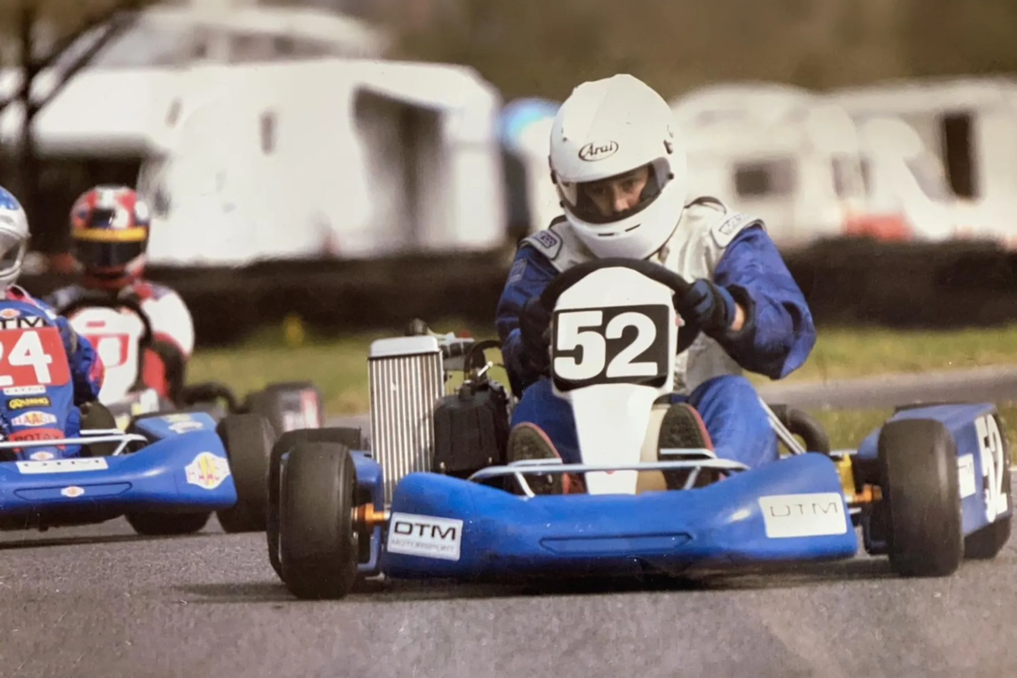 Jacques Jensen racing Junior Rotax kart at Dunkeswell Raceway 2004